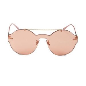 Bottega Veneta Sunglasses Pink Round